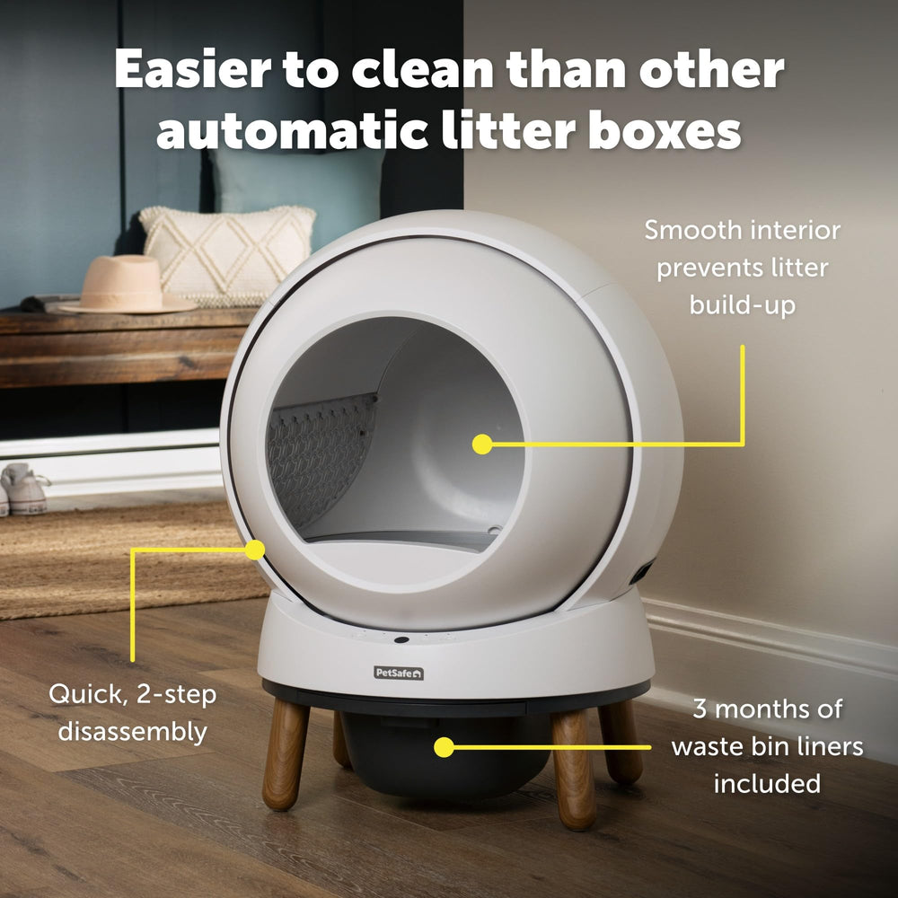 PetSafe SmartSpin intérieur lisse facilitant nettoyage et entretien