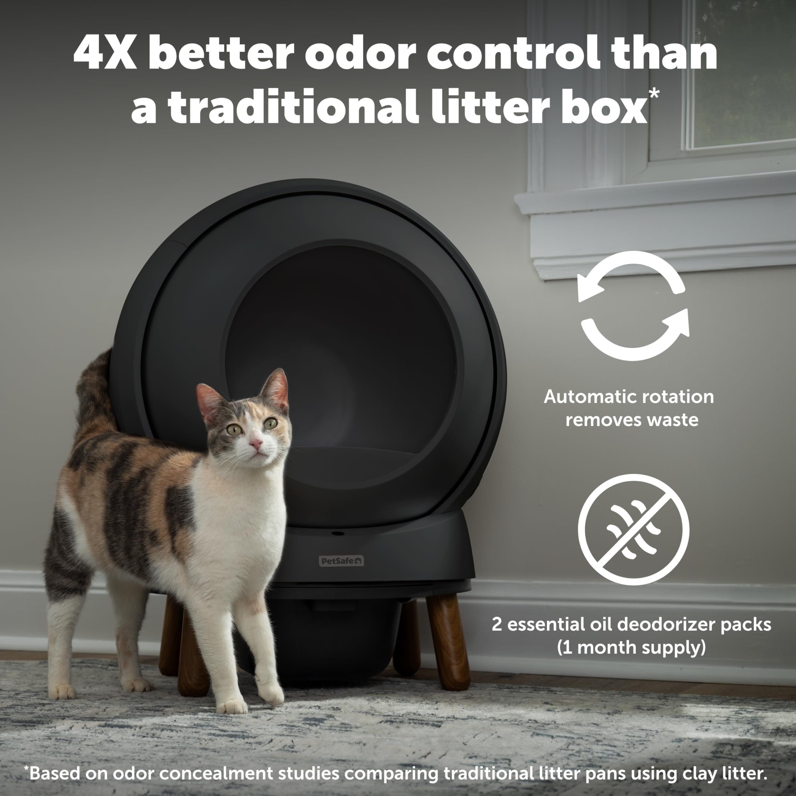 PetSafe SmartSpin tiroir de déchets scellé réduisant odeurs et manipulations