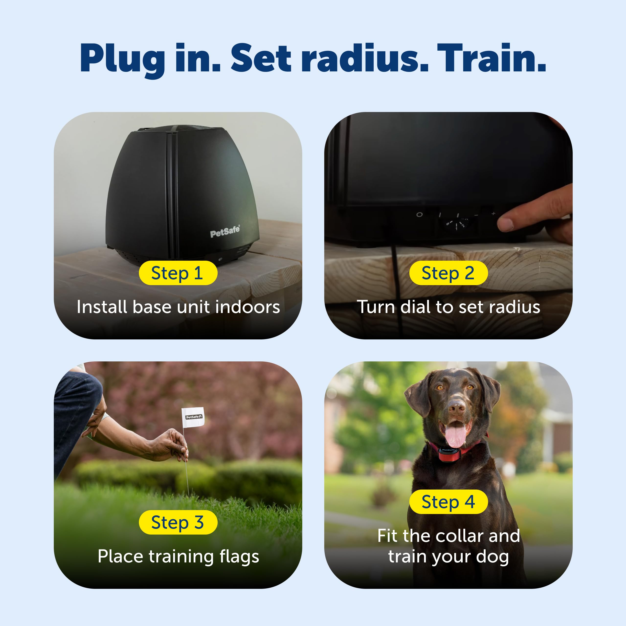 PetSafe collier gros plan sur points de contact pour ajustement selon pelage