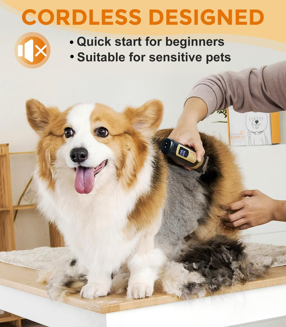 Petsaunter lames titane-céramique gros plan pour coupes nettes et durables