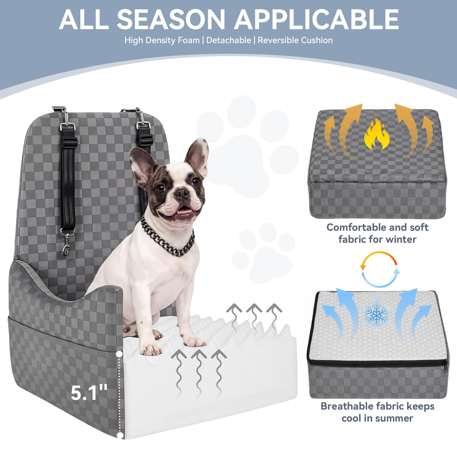 Petsfit coussin réversible polaire et mesh offrant confort saisonnier