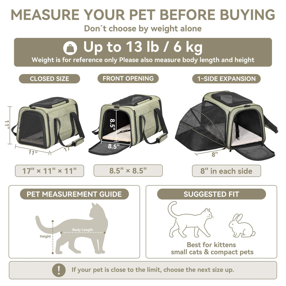 Petsfit extension ouverte montrant espace supplémentaire et confort pour chat