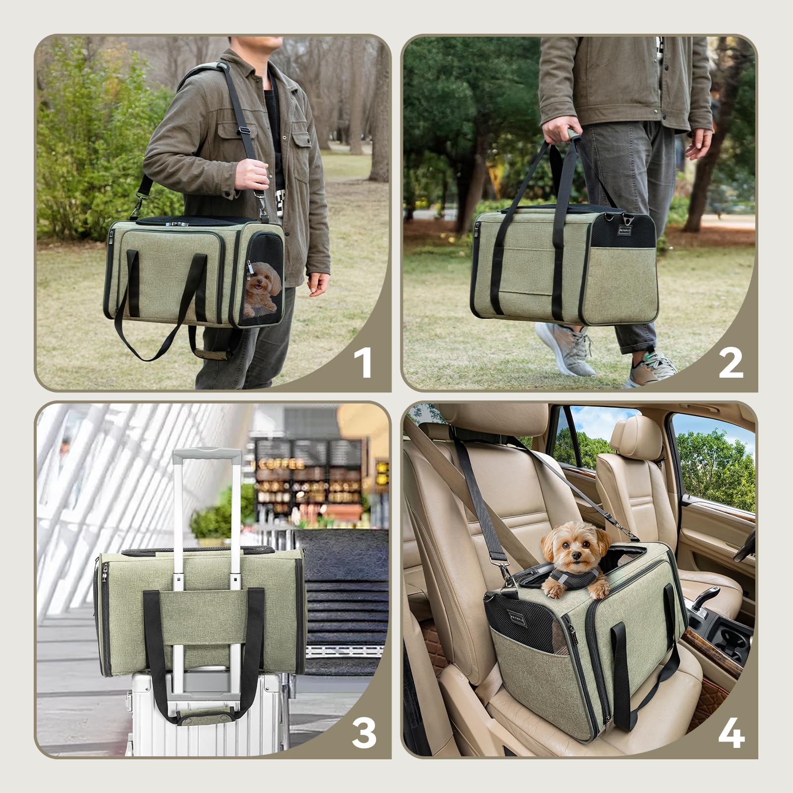 Petsfit plié à plat pour rangement compact et gain de place pratique