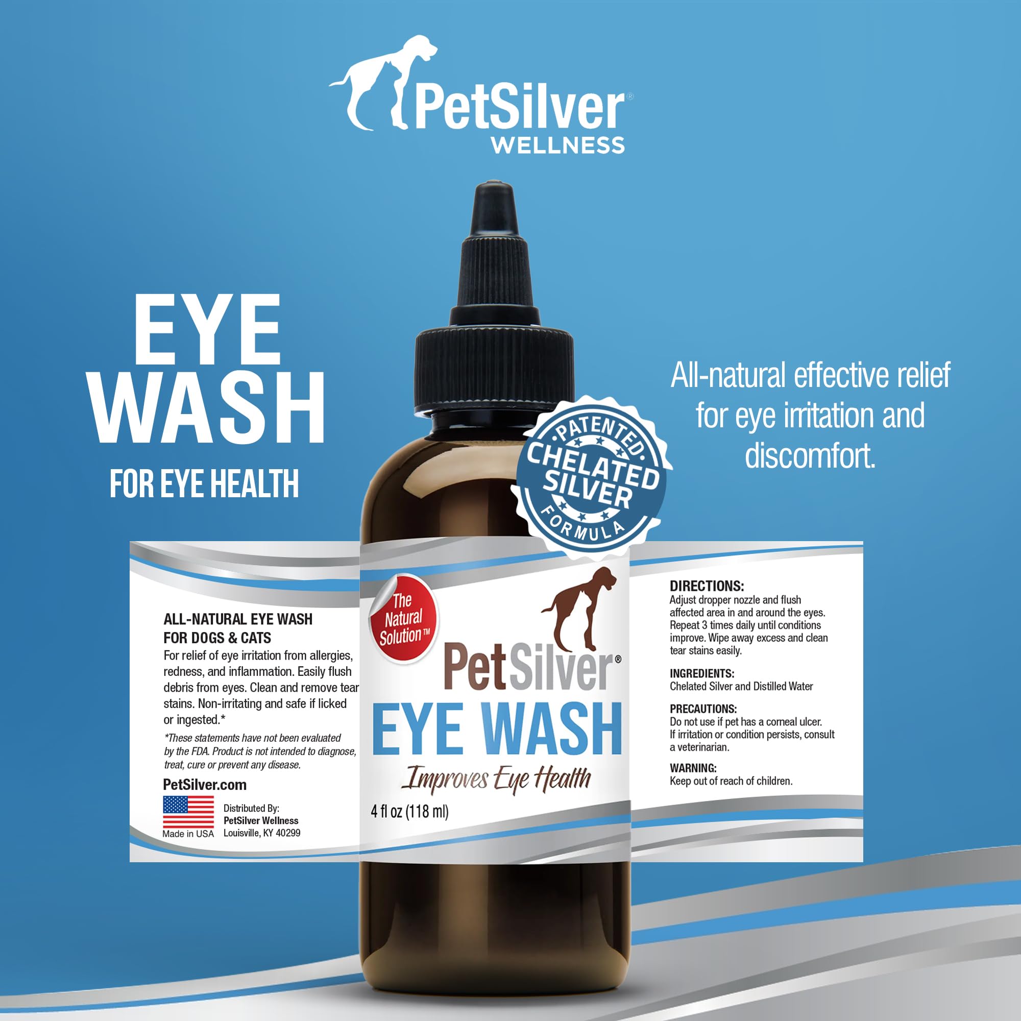 PetSilver usage en environnement familial avec chat, apporte confort et propreté oculaire