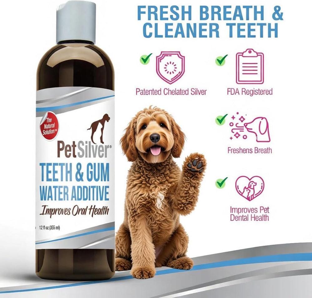 PetSilver additif versé dans bol montrant facilité d'utilisation