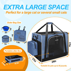 Petskd bac à litière pliable inclus pour voyages et pauses pratiques