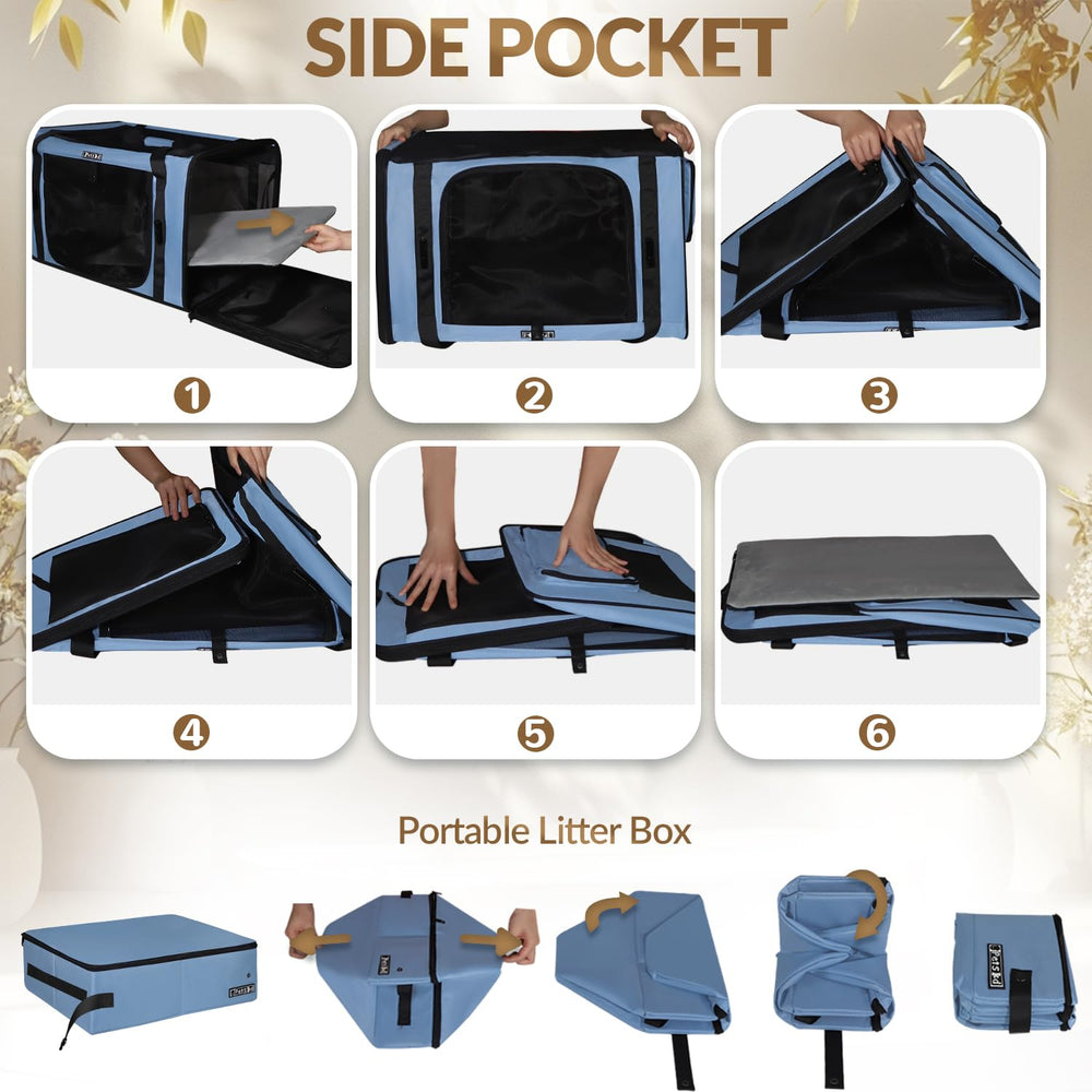 Petskd comparaison d'échelle montrant dimensions 26x17x17 pour grandes tailles