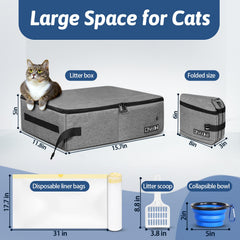 Petskd fermeture éclair du couvercle scelle les odeurs et sécurise