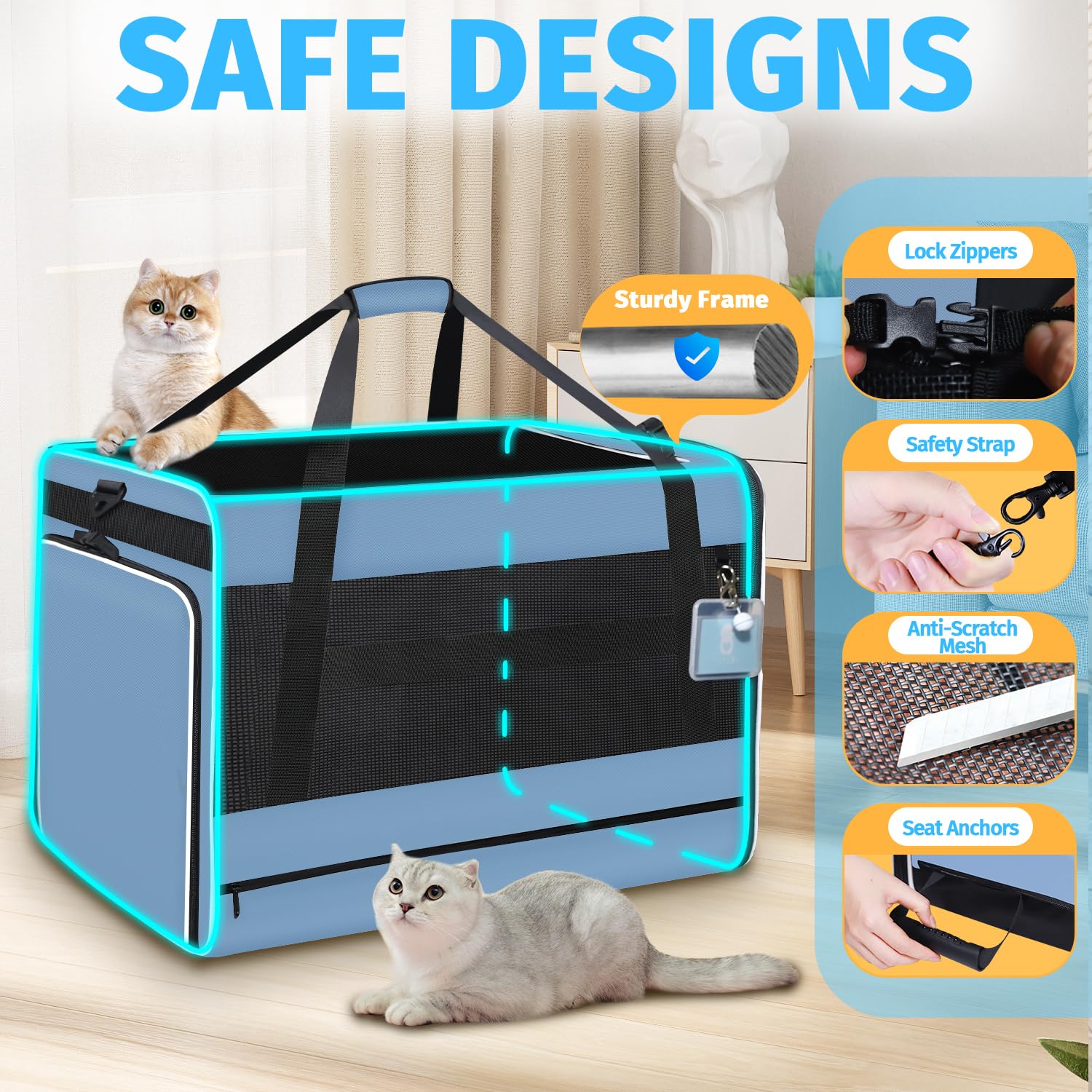 Petskd housse intérieure en fausse peau de mouton lavable pour confort apaisant