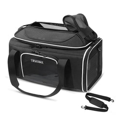 Petskd vue face du sac transport montrant design et poches, facilite le transport