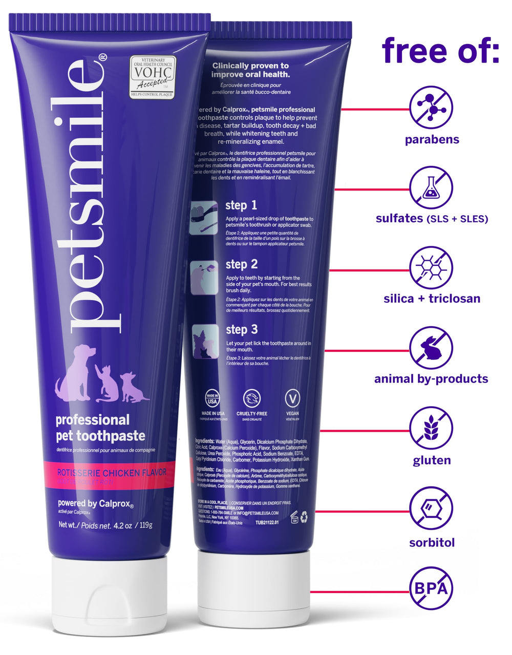 petsmile dentifrice étalé sur un doigt pour introduire le goût à l'animal