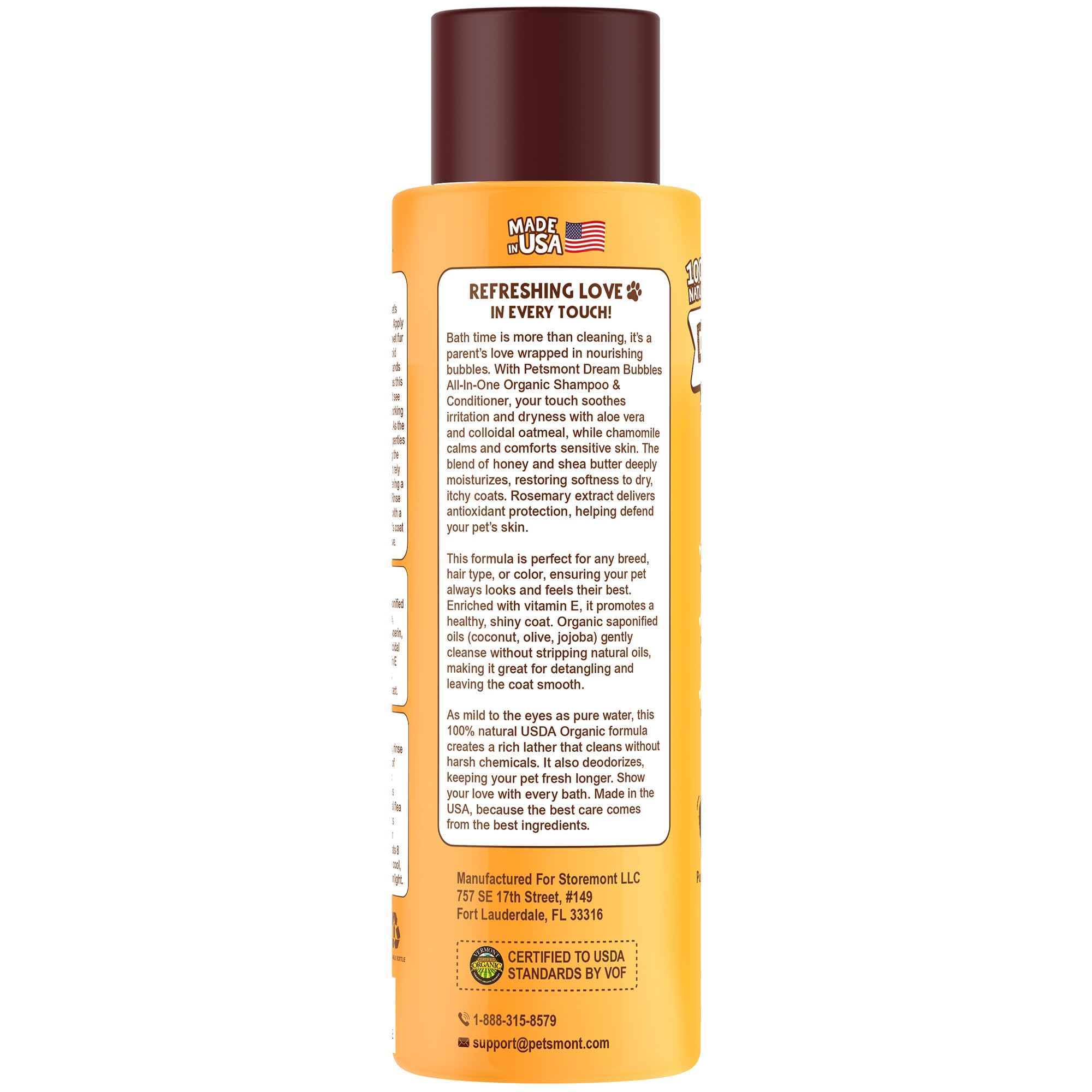 Petsmont poil après shampoing peau et poil plus doux visible au toucher