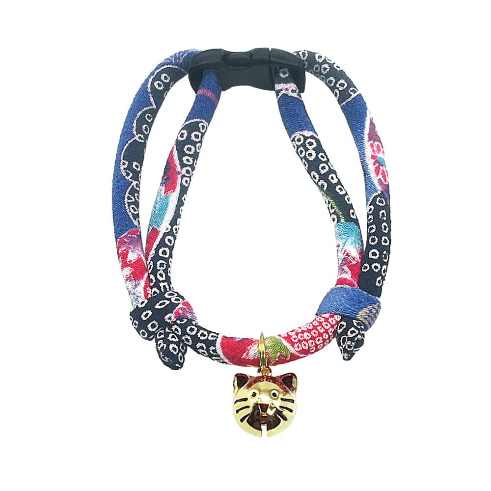 PetSoKoo collier face avant avec motif chirimen, joli et sécurisant