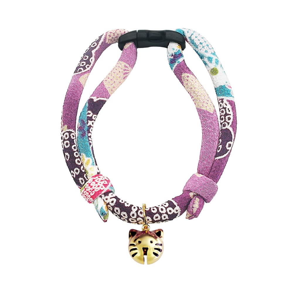 PetSoKoo collier vue avant élégant avec pendentif tête de chat, look soigné
