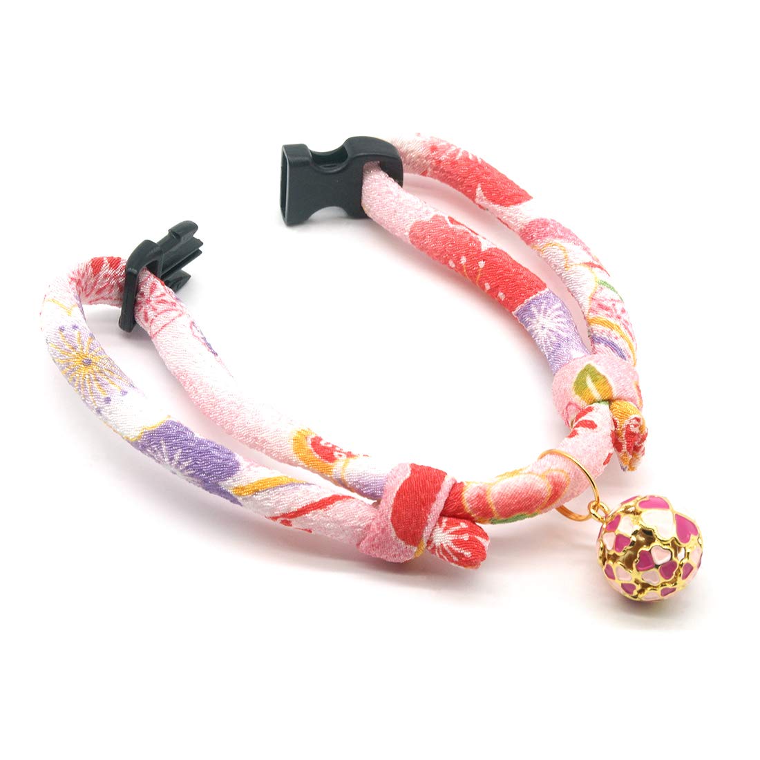 PetSoKoo motif cerisier gros plan, tissu chirimen doux bénéfique