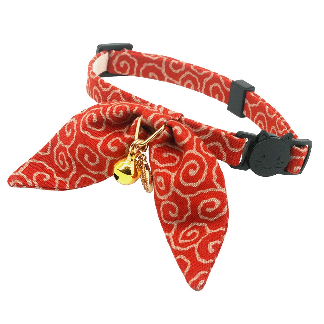 PetSoKoo collier rouge vue avant élégant et sécurisant