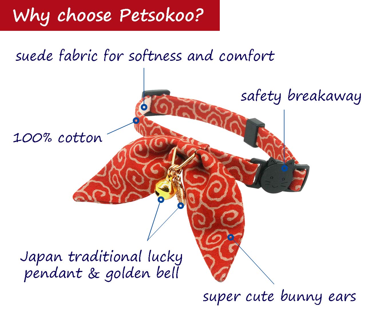 PetSoKoo gros plan nœud et oreilles de lapin charme visuel doux