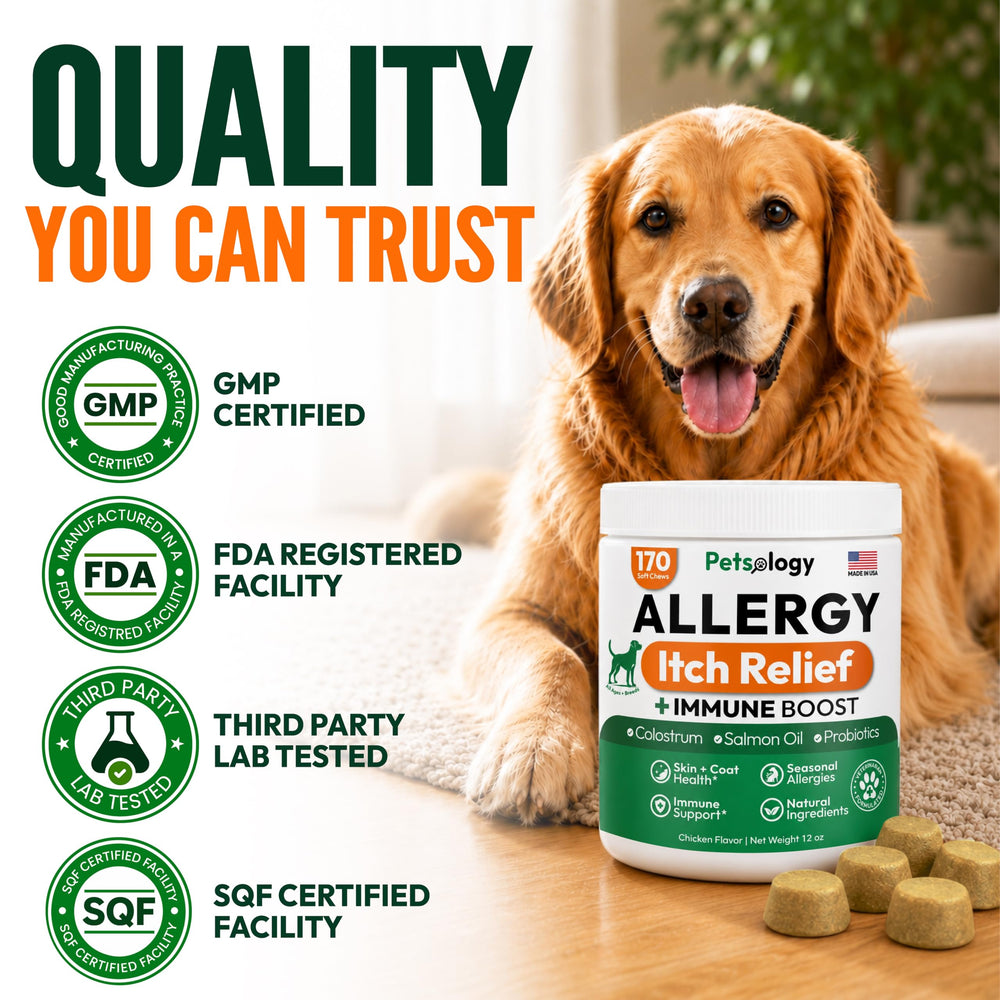 Petsology étiquette nutriments affichant oméga‑3 et probiotiques