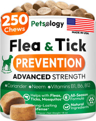 Petsology pot de 250 pastilles anti-puces et tiques, protection pratique