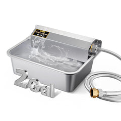 PETSOLON vue avant du distributeur inox montrant robustesse et finition