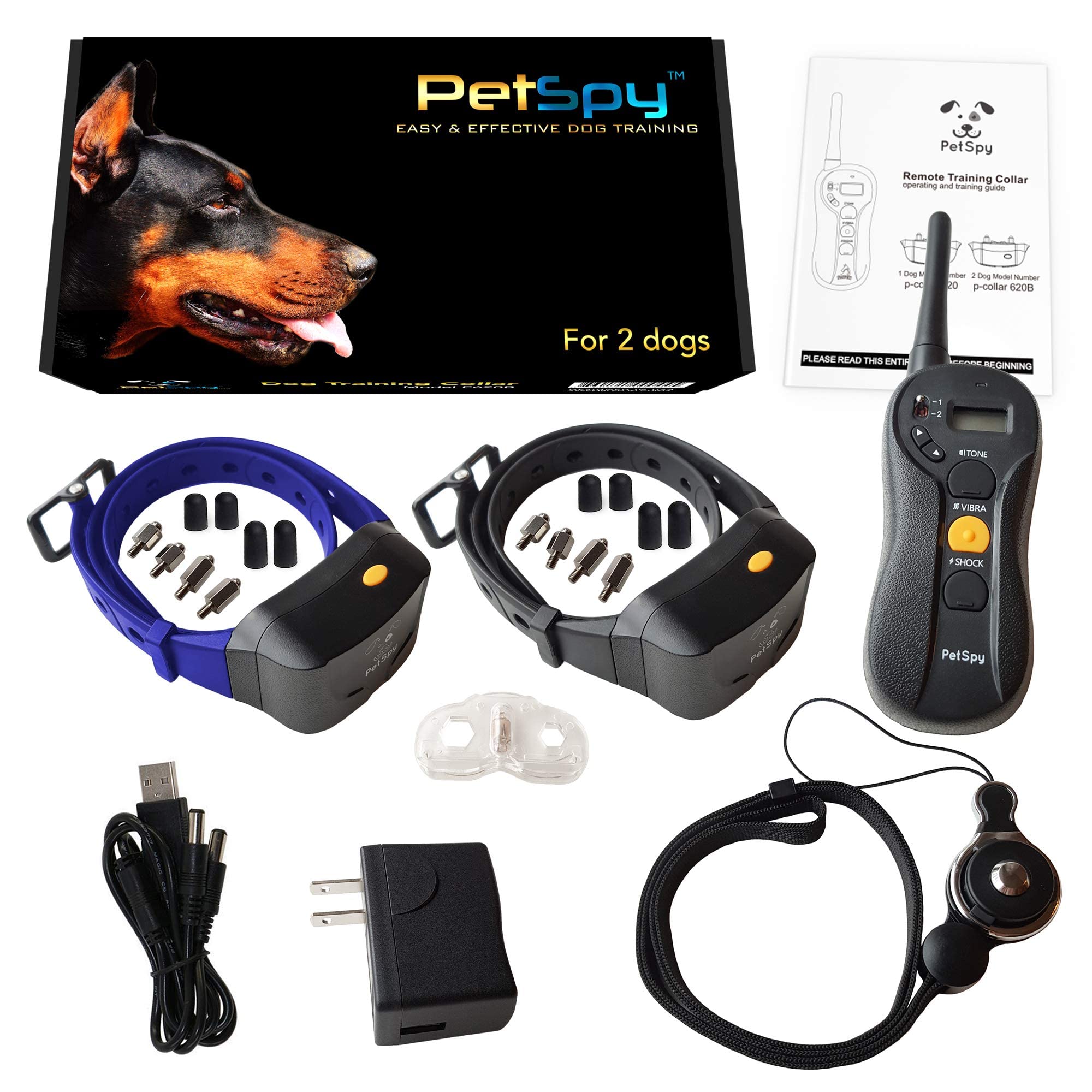 PetSpy collier porté par chien extérieur pour rappels à distance