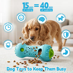 PETSTA chien en train de rouler le jouet pour obtenir friandise