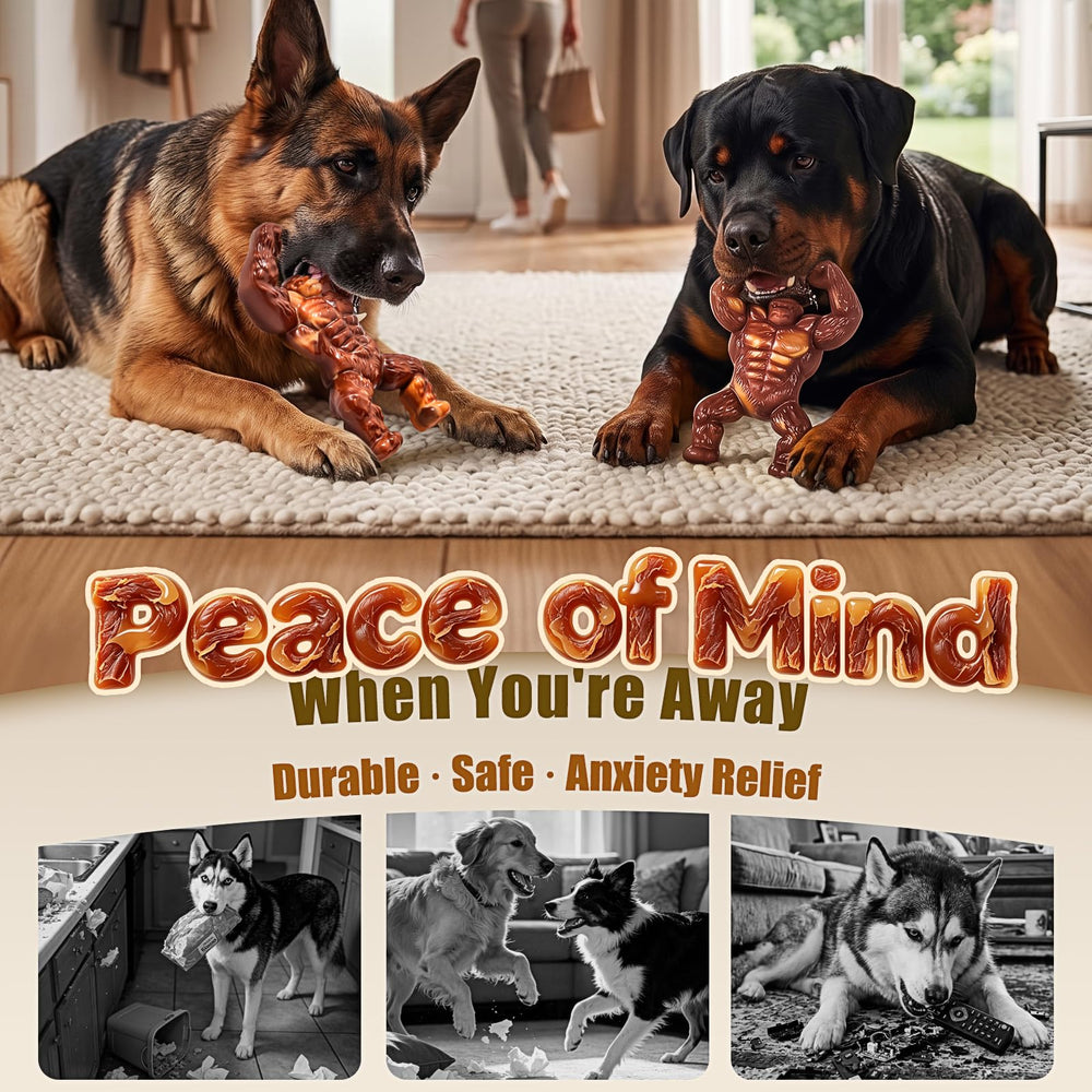 PETSTA chien mâchant l\'os montrant durabilité et plaisir