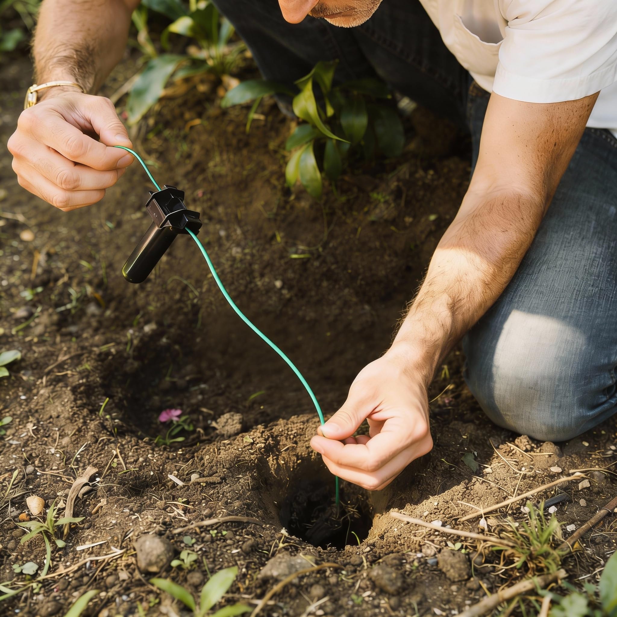 PetsTEK mise en situation jardin illustrant usage pour clôture enterrée