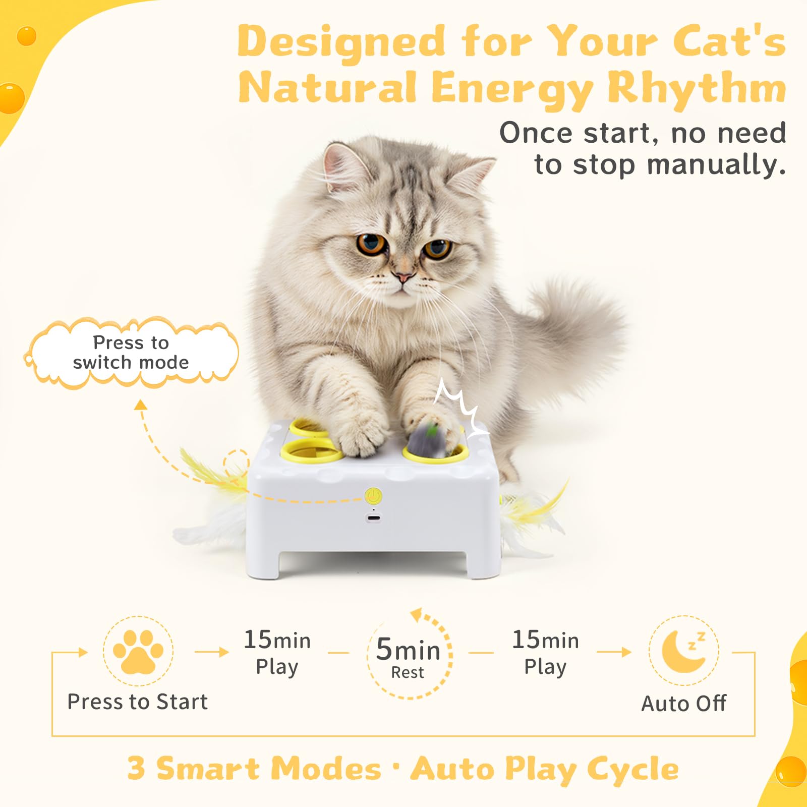 PETSWEET base antidérapante en silicone garantissant stabilité lors du jeu