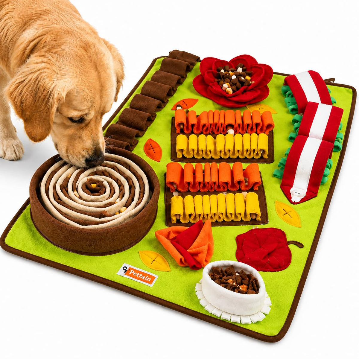 Pettain tapis snuffle vue d'ensemble offrant une grande surface d'enrichissement