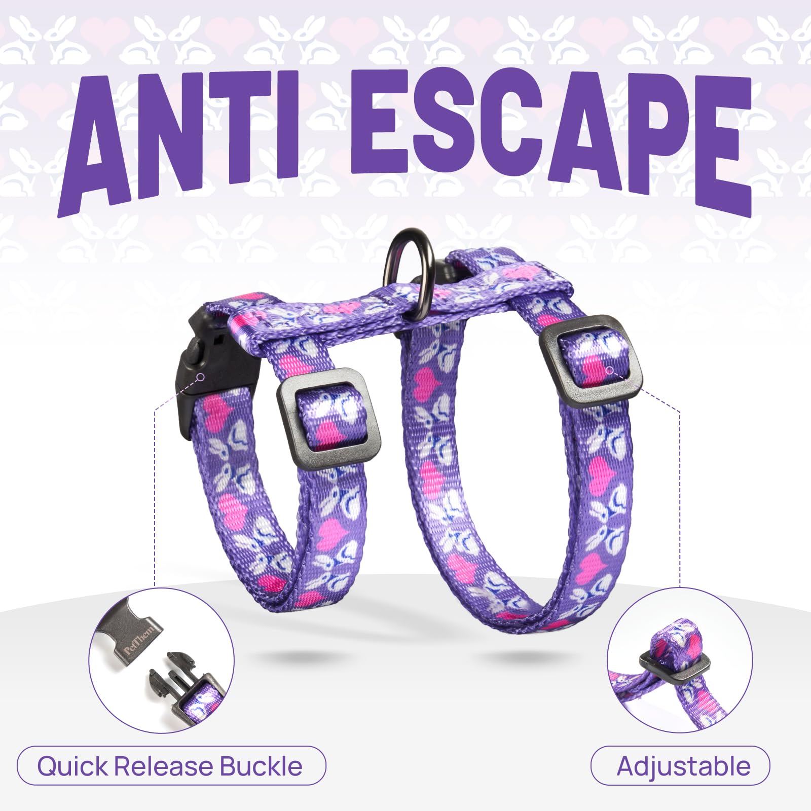 PetThem anneau D inox et laisse pour attache solide et durable