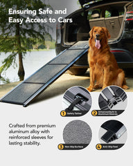 PetThem rampe en usage pour voiture facilitant montée du chien