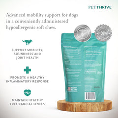 PetThrive gros plan sur la texture moelleuse montrant appétence et confort