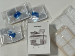 PetTop cartouches triple filtration gros plan montrant matériaux et efficacité
