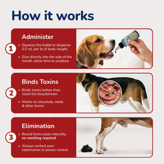 PetVet Medic gel en usage sur chien pour aide d'urgence digestive