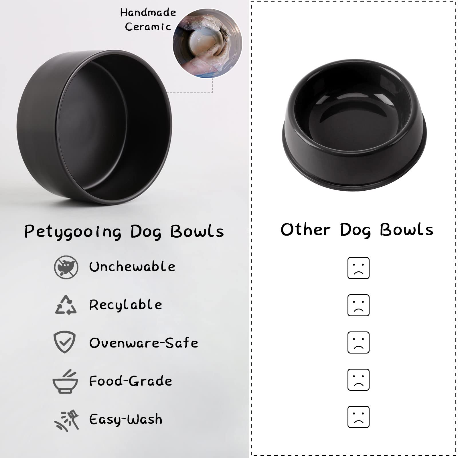 Petygooing gamelle en usage avec petit chien, réduit glissement et renversements