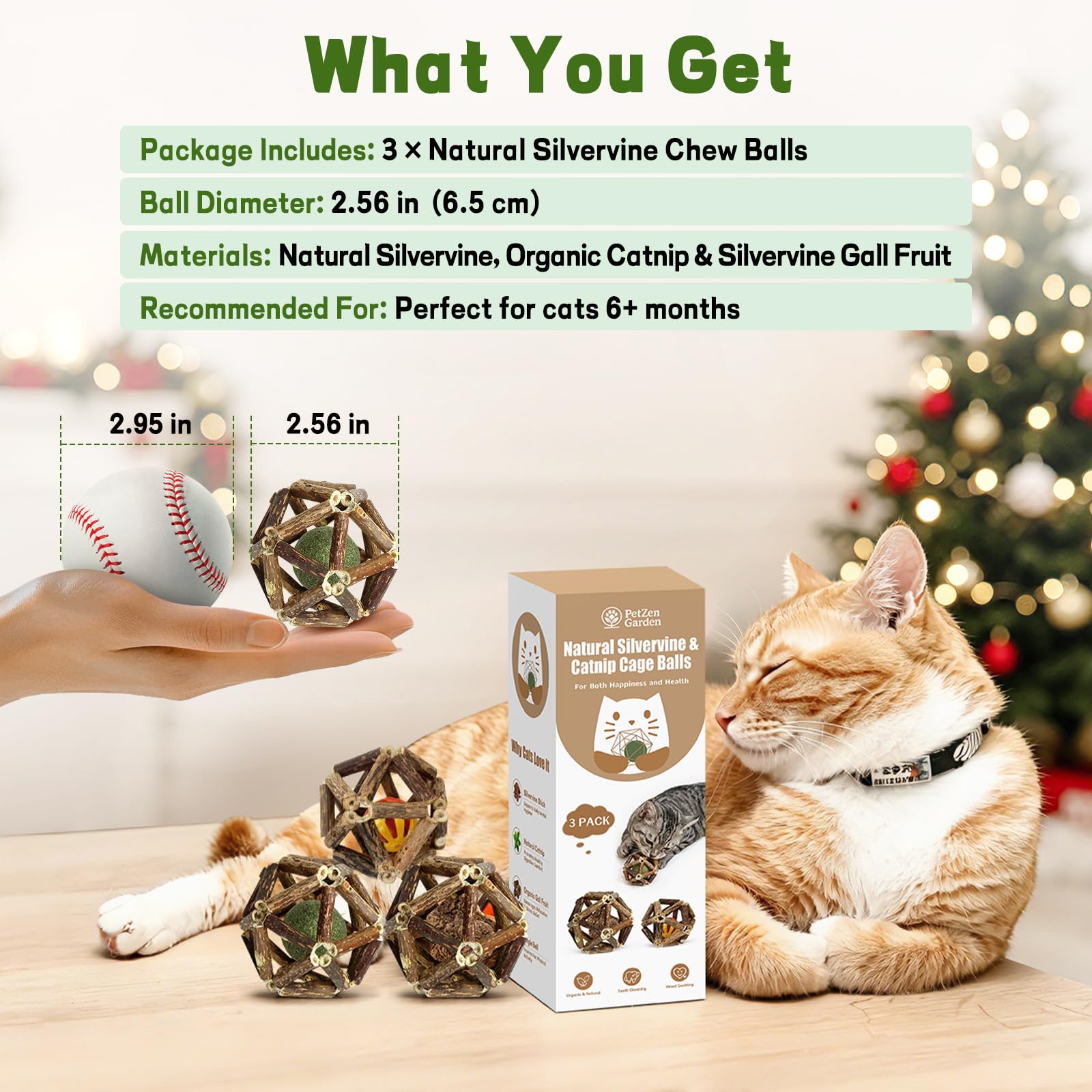 PetZen Garden lot de trois balles offrant variété et enrichment