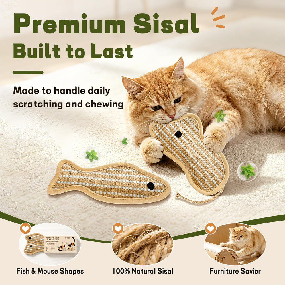 PetZen Garden gros plan du poisson en sisal montrant résistance et texture