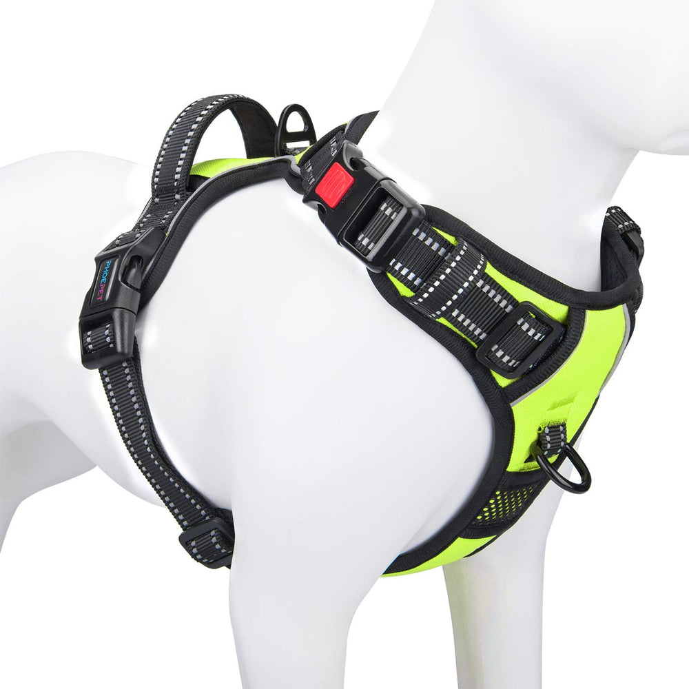 PHOEPET harnais face avant montrant coupe et maintien pour confort
