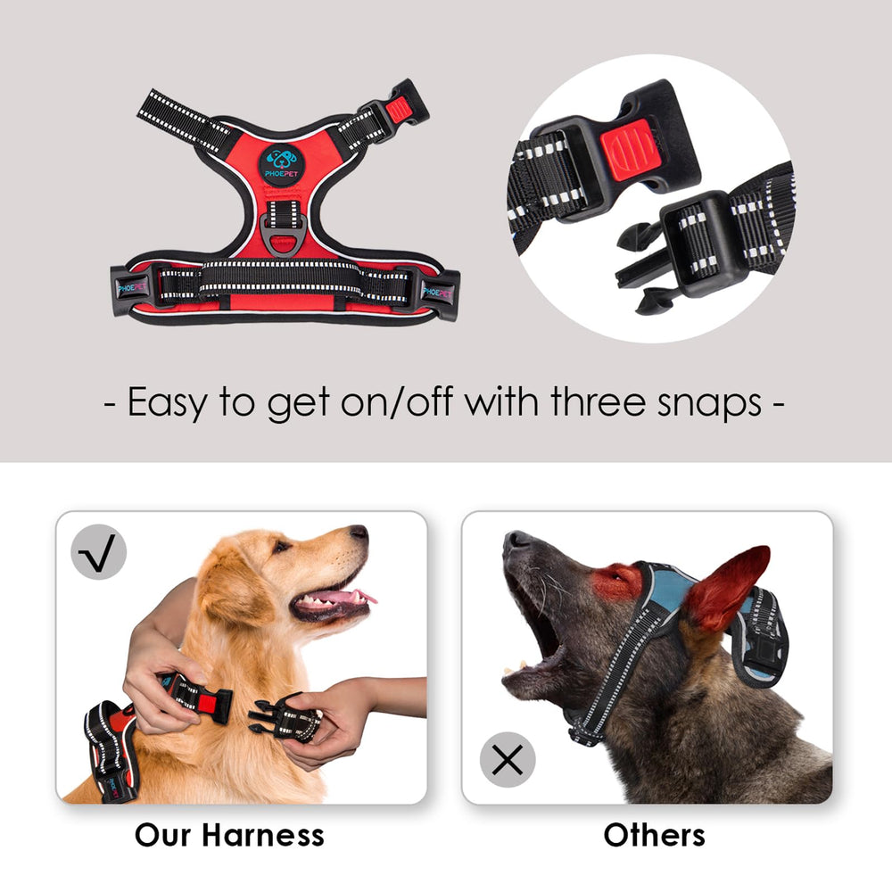 PHOEPET boucles verrouillables et clips faciles pour habillage rapide