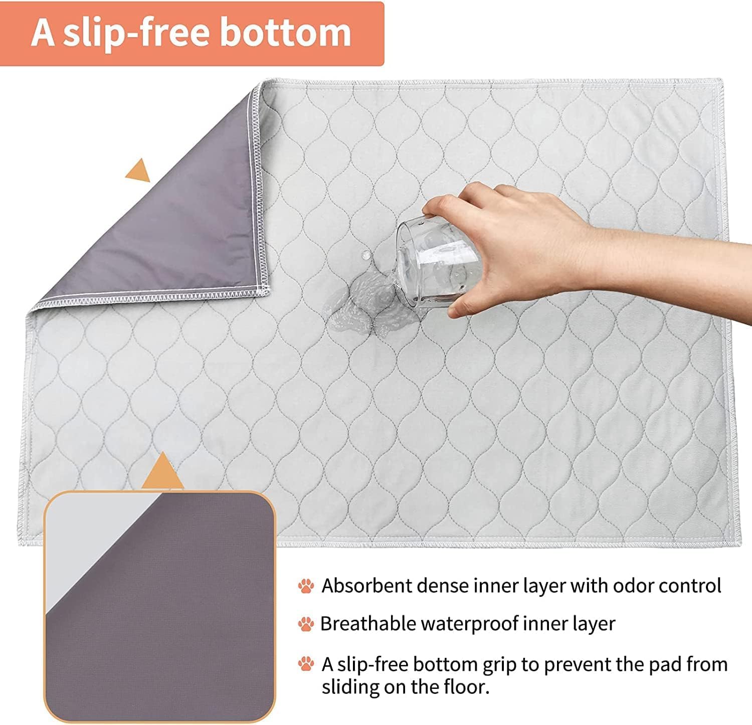 PICK FOR LIFE chiot utilisant le gazon pour entraînement pratique intérieur
