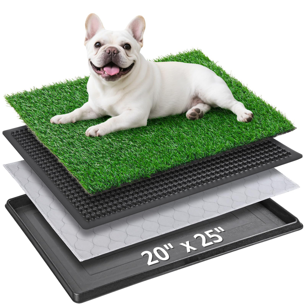 PICK FOR LIFE vue avant du tapis pelouse montrant la protection de sol