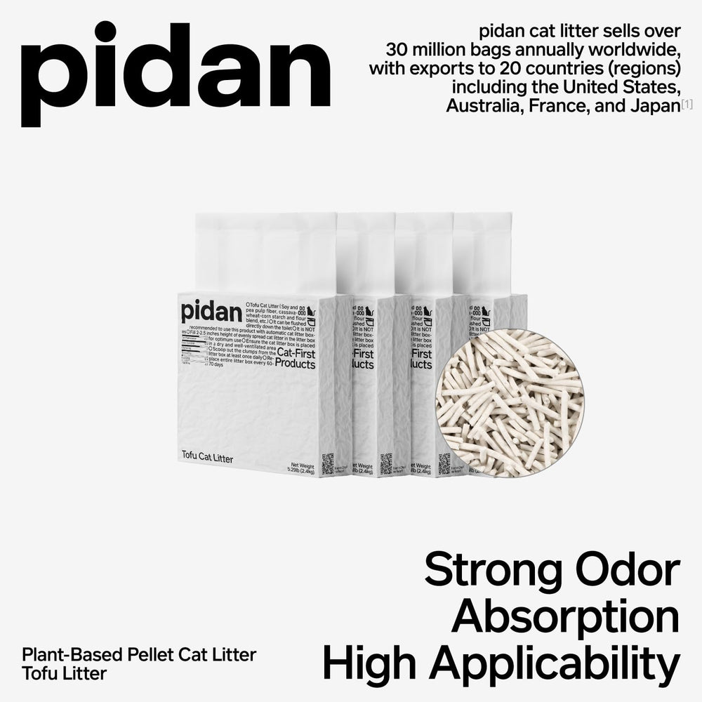 pidan gros plan des granulés montrant absorption rapide
