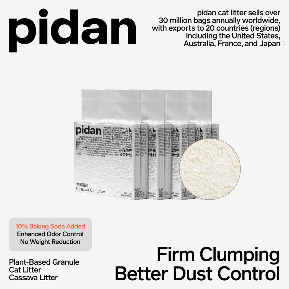 pidan gros plan des granulés montrant absorption rapide