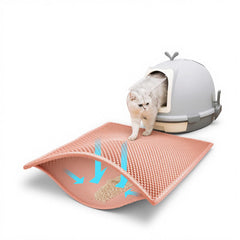 Pieviev tapis face avant montrant la taille et le design, protection du sol