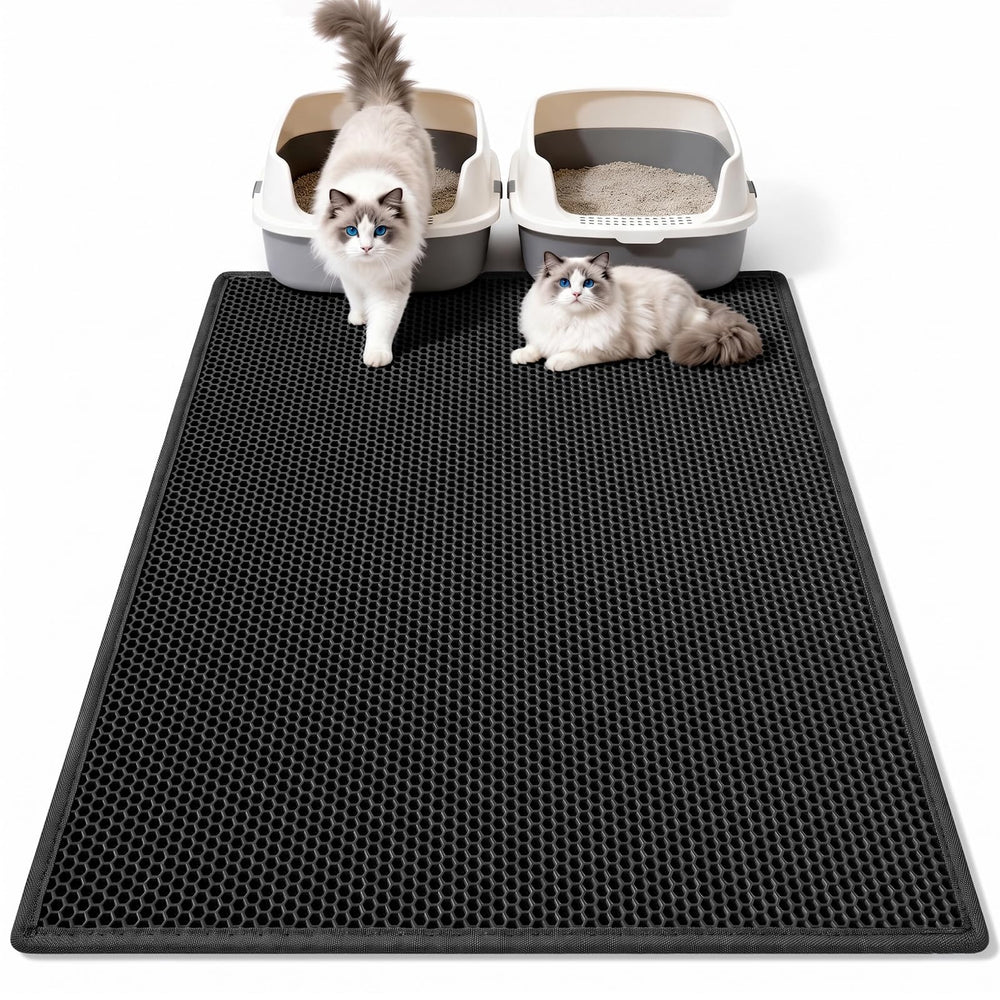 Pieviev tapis face avant montrant la large surface de capture de litière