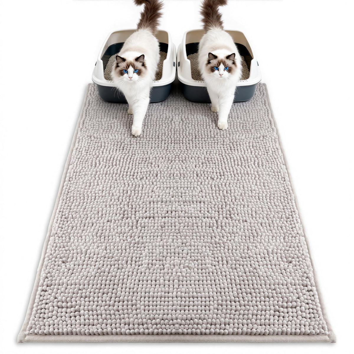Pieviev tapis face avant montrant taille et couverture, protège le sol