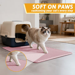 Pieviev tapis en usage avec chat confort et capture de litière
