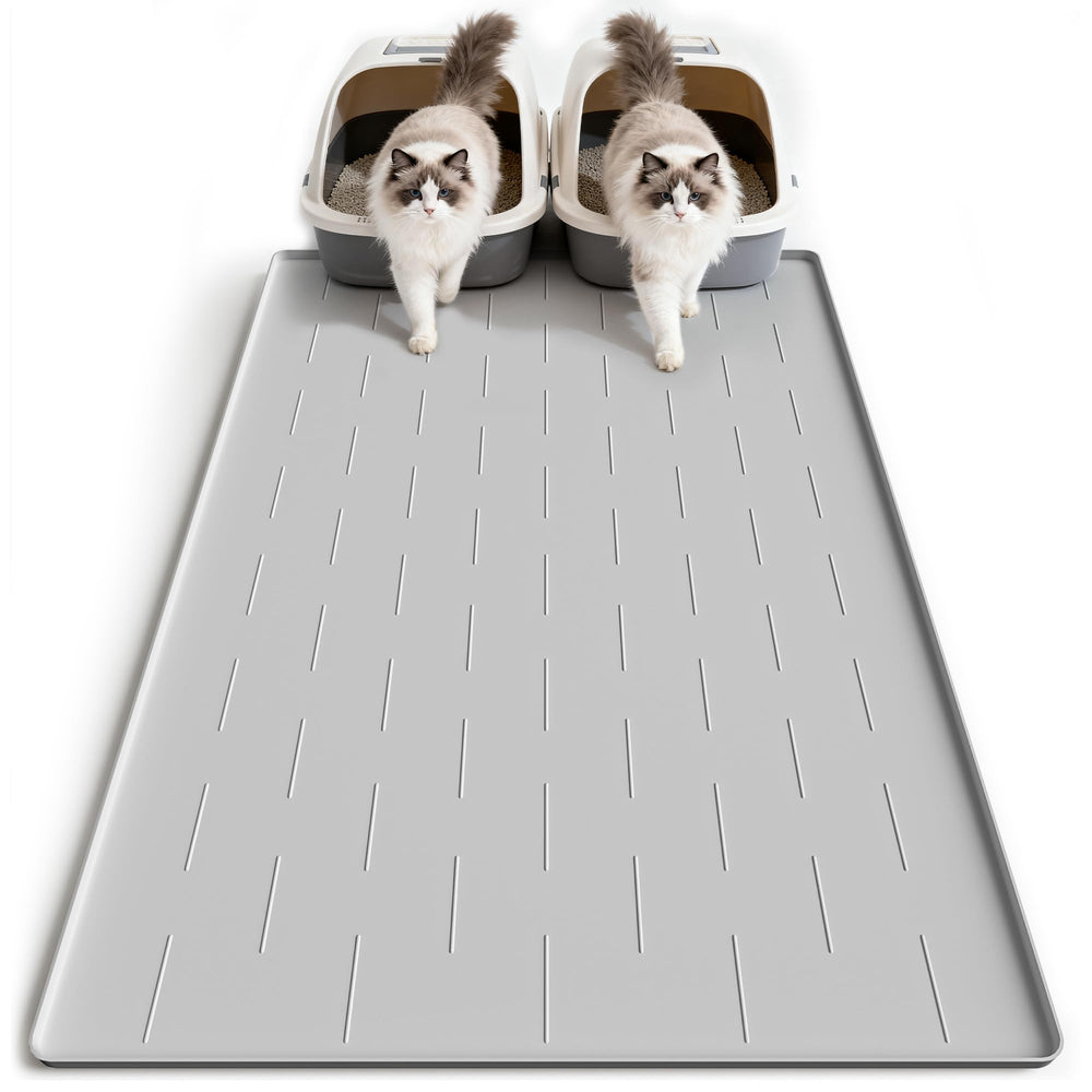 Pieviev tapis face avant capture litière et protège le sol