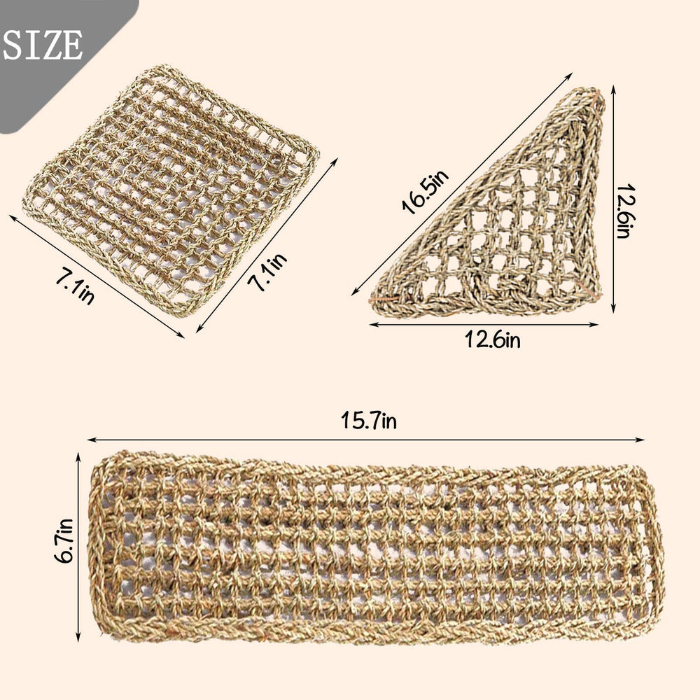 PINVNBY gros plan sur tissage en seagrass robuste et doux au toucher